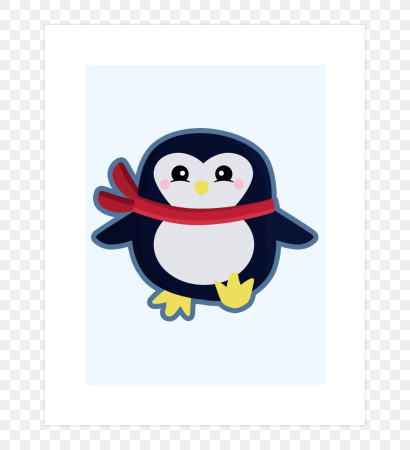 Penguin Post-it Note Cobalt Blue Beak, PNG, 740x900px, Penguin, Animated Cartoon, Beak, Bird, Blue Download Free