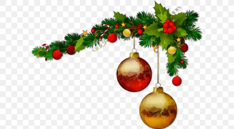Christmas Decoration, PNG, 600x452px, Watercolor, Branch, Christmas, Christmas Decoration, Christmas Eve Download Free