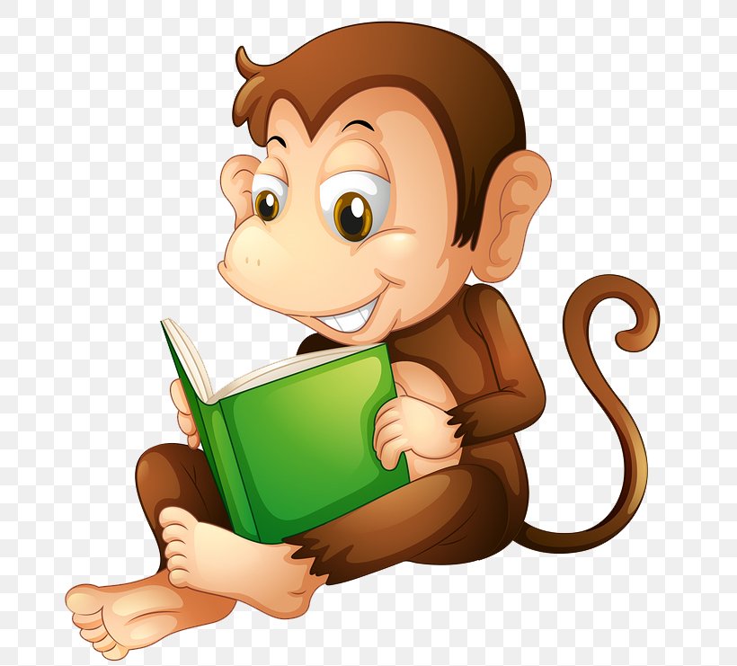 Book Reading Stock Photography Chimpanzee, PNG, 731x741px, Book, Book Discussion Club, Cartoon, Chimpanzee, Communication Download Free