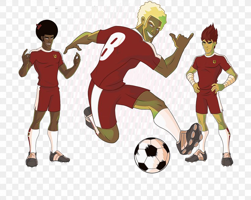 Football Player, PNG, 3000x2391px, Football Player, Ball, Cartoon, Football, Kick Download Free
