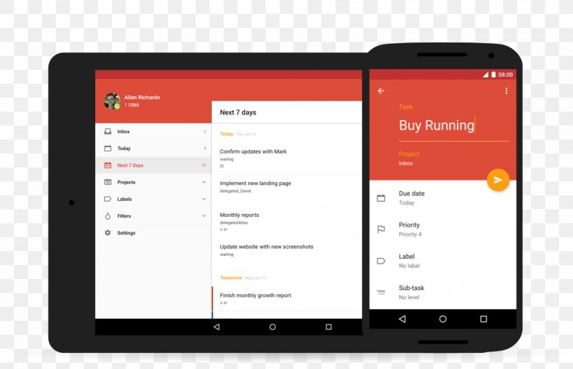 Android Todoist, PNG, 1240x800px, Android, Action Item, Brand, Communication, Communication Device Download Free