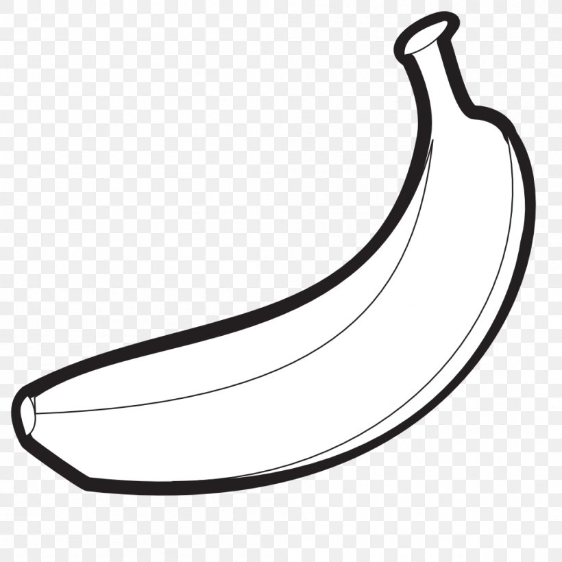 Banana Muffin Fruit Peel Clip Art, PNG, 999x999px, Banana, Black And White, Coloring Book, Food, Fruit Download Free