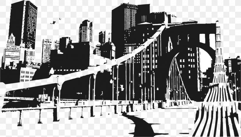 New York City Skyline Cityscape, PNG, 1156x656px, New York City, Black And White, City, Cityscape, Drawing Download Free