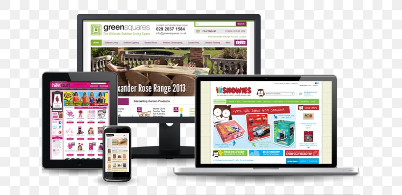 Responsive Web Design Ontarget Interactive E-commerce Website Development, PNG, 650x398px, Responsive Web Design, Brand, Communication, Display Advertising, Display Device Download Free