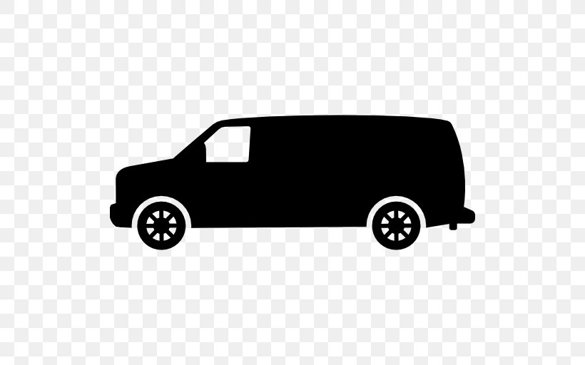 Car Transport Van Vehicle Truck, PNG, 512x512px, Car, Automotive Design, Automotive Exterior, Black, Black And White Download Free
