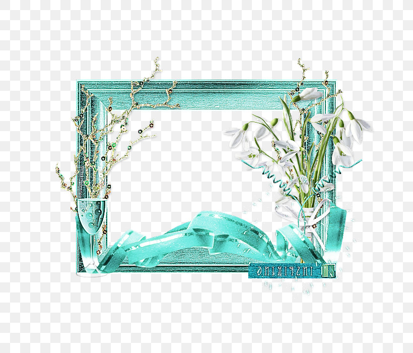 Picture Frame, PNG, 700x700px, Turquoise, Aqua, Picture Frame, Plant, Rectangle Download Free