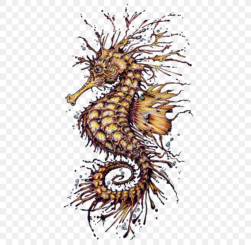 Seahorse Art Illustrator, PNG, 492x800px, Seahorse, Animal, Art, Canvas, Canvas Print Download Free