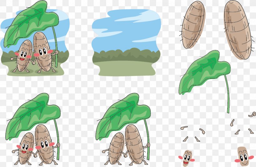 Taro Dumpling Illustration, PNG, 954x624px, Taro, Amphibian, Ecosystem, Fauna, Grass Download Free