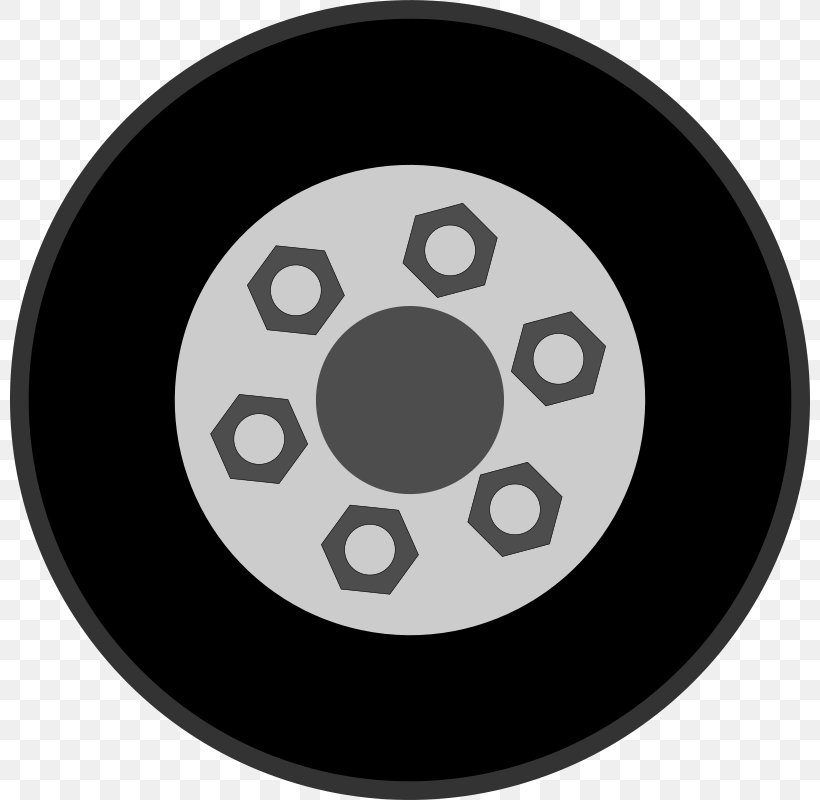 Car Wheel Clip Art, PNG, 800x800px, Car, Automotive Tire, Black, Black And White, Rim Download Free