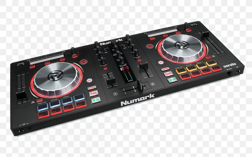 DJ Controller Disc Jockey Audio Mixers Numark Industries, PNG, 1200x750px, Watercolor, Cartoon, Flower, Frame, Heart Download Free