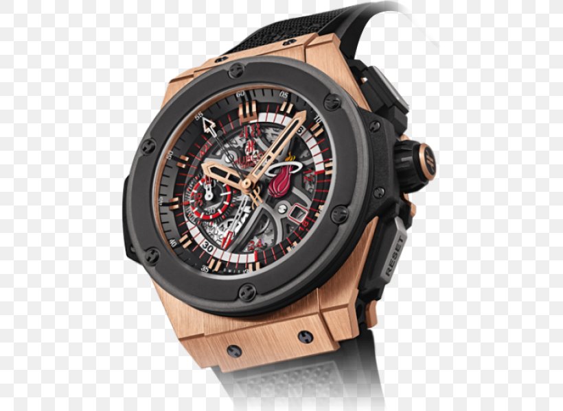 Watch Miami Heat Hublot King Power Chronograph, PNG, 466x600px, Watch, Basketball, Brand, Chronograph, Hardware Download Free