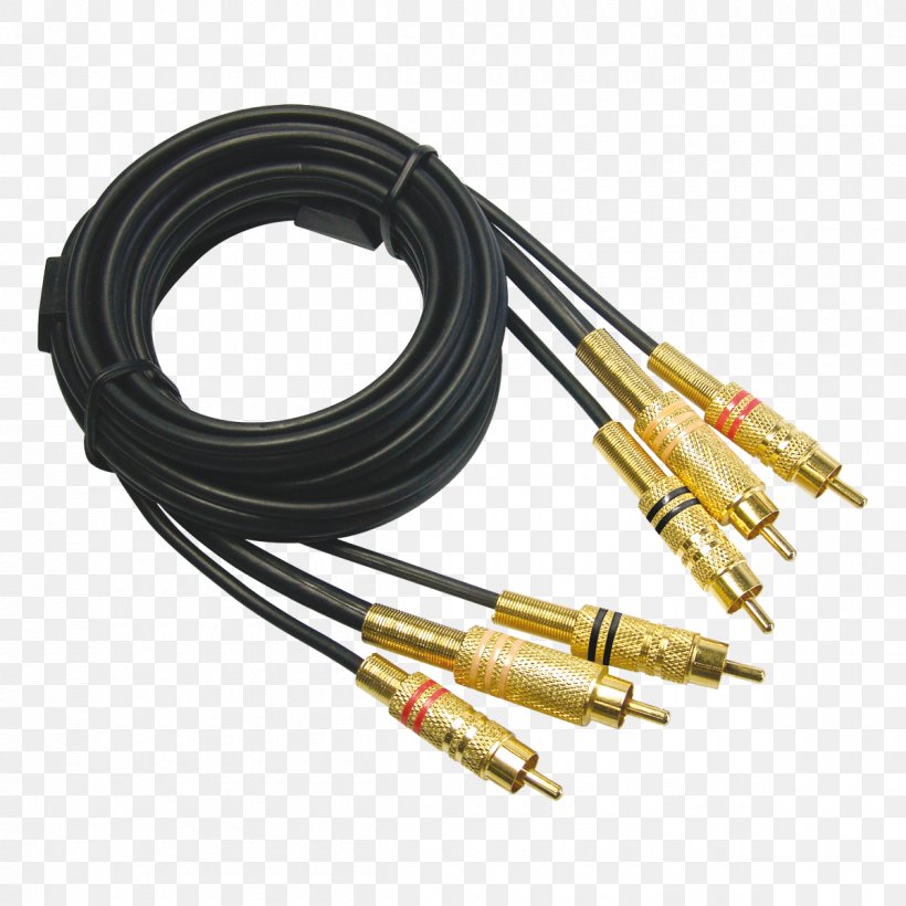 Coaxial Cable Digital Audio RCA Connector Electrical Connector Electrical Cable, PNG, 1200x1200px, Coaxial Cable, Cable, Digital Audio, Displayport, Electrical Cable Download Free