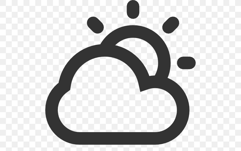 Weather Cloud Rain Clip Art, PNG, 512x512px, Weather, Black And White, Cloud, Partly Cloudy, Rain Download Free