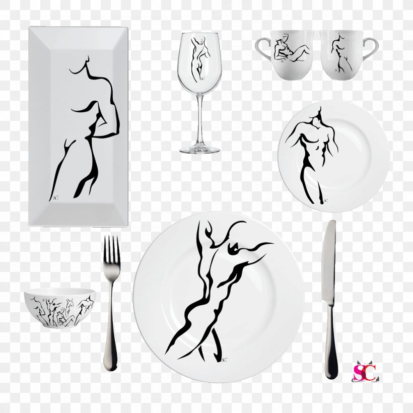 Fork Tableware Plate Platter, PNG, 1000x1000px, Fork, Black And White, Bowl, Coffee Cup, Cup Download Free
