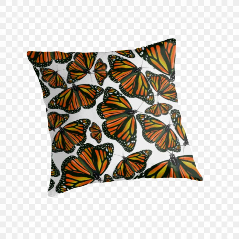 Monarch Butterfly Throw Pillows Cushion Rectangle, PNG, 875x875px, Monarch Butterfly, Butterfly, Cushion, Milkweeds, Moths And Butterflies Download Free