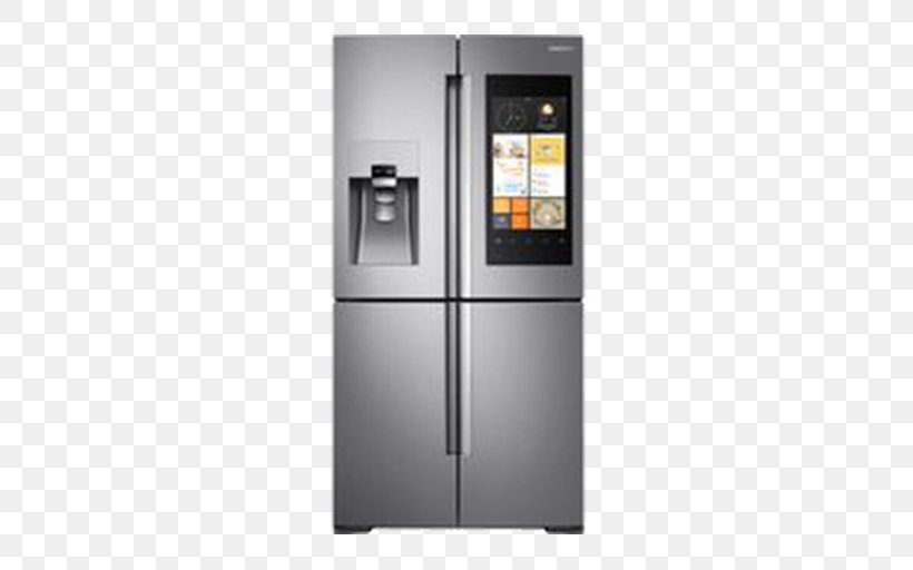 Samsung Family Hub RF56M9540 Refrigerator Freezers Logik LFC50B14 Fridge Freezer Home Appliance, PNG, 512x512px, Samsung Family Hub Rf56m9540, Autodefrost, Freezers, Home Appliance, Internet Refrigerator Download Free