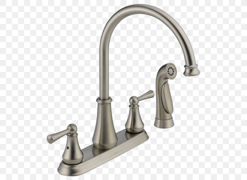 Tap Moen Handle Stainless Steel Kitchen, PNG, 600x600px, Tap, Bathroom, Bathtub Accessory, Bathtub Spout, Brass Download Free