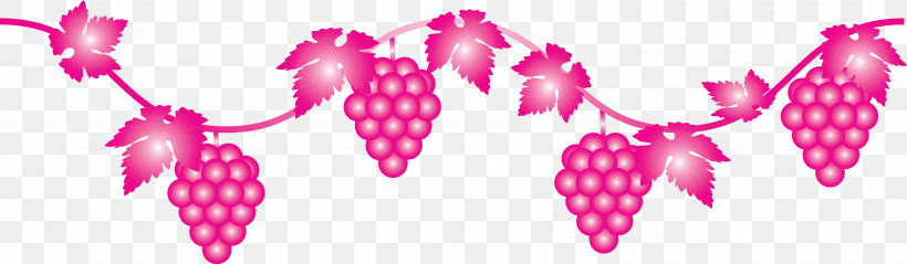 Grape Grapes Fruit, PNG, 3000x876px, Grape, Fruit, Grapes, Heart, Magenta Download Free