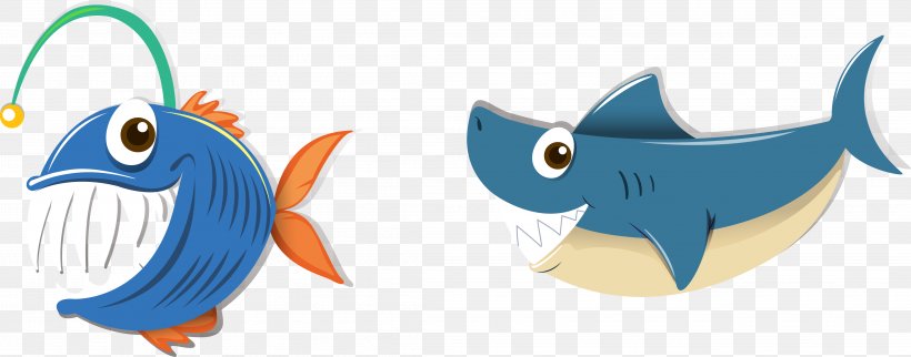 Shark Illustration, PNG, 4383x1722px, Shark, Animation, Aquatic Animal, Cartoon, Drawing Download Free