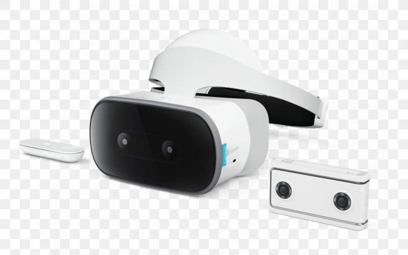 Google Daydream Virtual Reality Headset Lenovo Mirage Solo, PNG, 1080x675px, 2018, Google Daydream, Audio Equipment, Electronic Device, Electronics Download Free