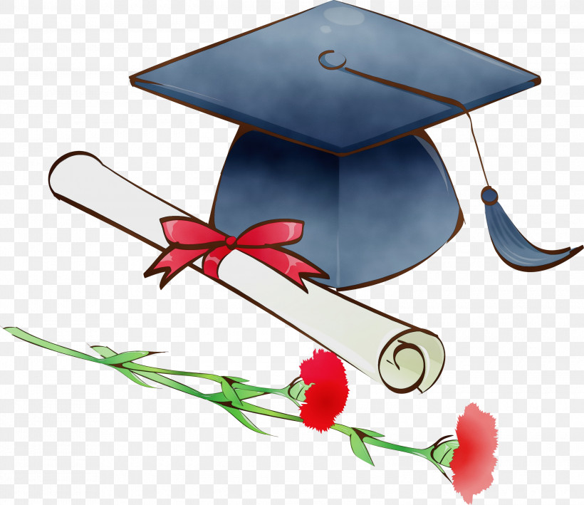 Graduation, PNG, 3000x2596px, Watercolor, Academic Certificate, Academic Dress, Diploma, Graduation Download Free