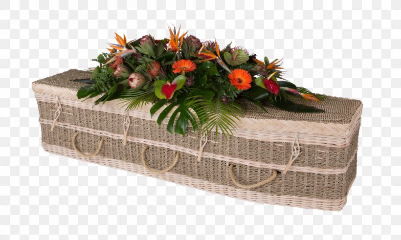 Coffin Rectangle Seagrass Box Seaweed, PNG, 1000x600px, Coffin, Box, Cotton, Curve, Floral Design Download Free