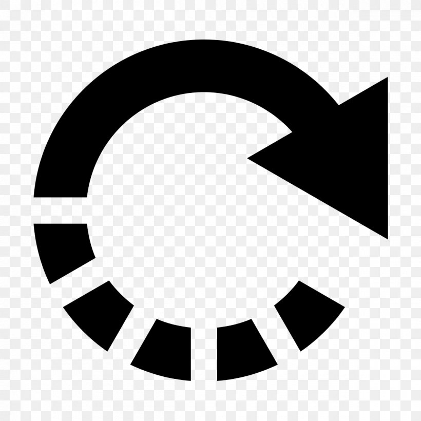 Undo Arrow Symbol Clip Art, PNG, 1200x1200px, Undo, Black And White, Button, Logo, Symbol Download Free