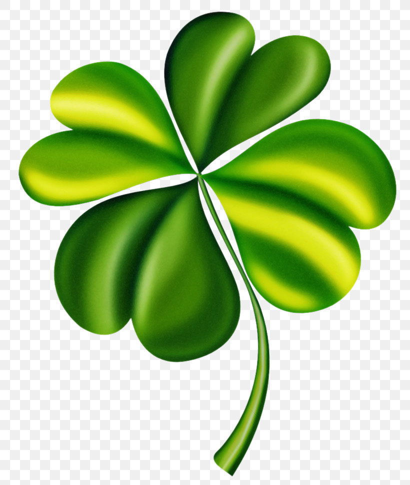 Green Leaf Plant Symbol Clover, PNG, 802x970px, Green, Clover, Flower, Leaf, Plant Download Free