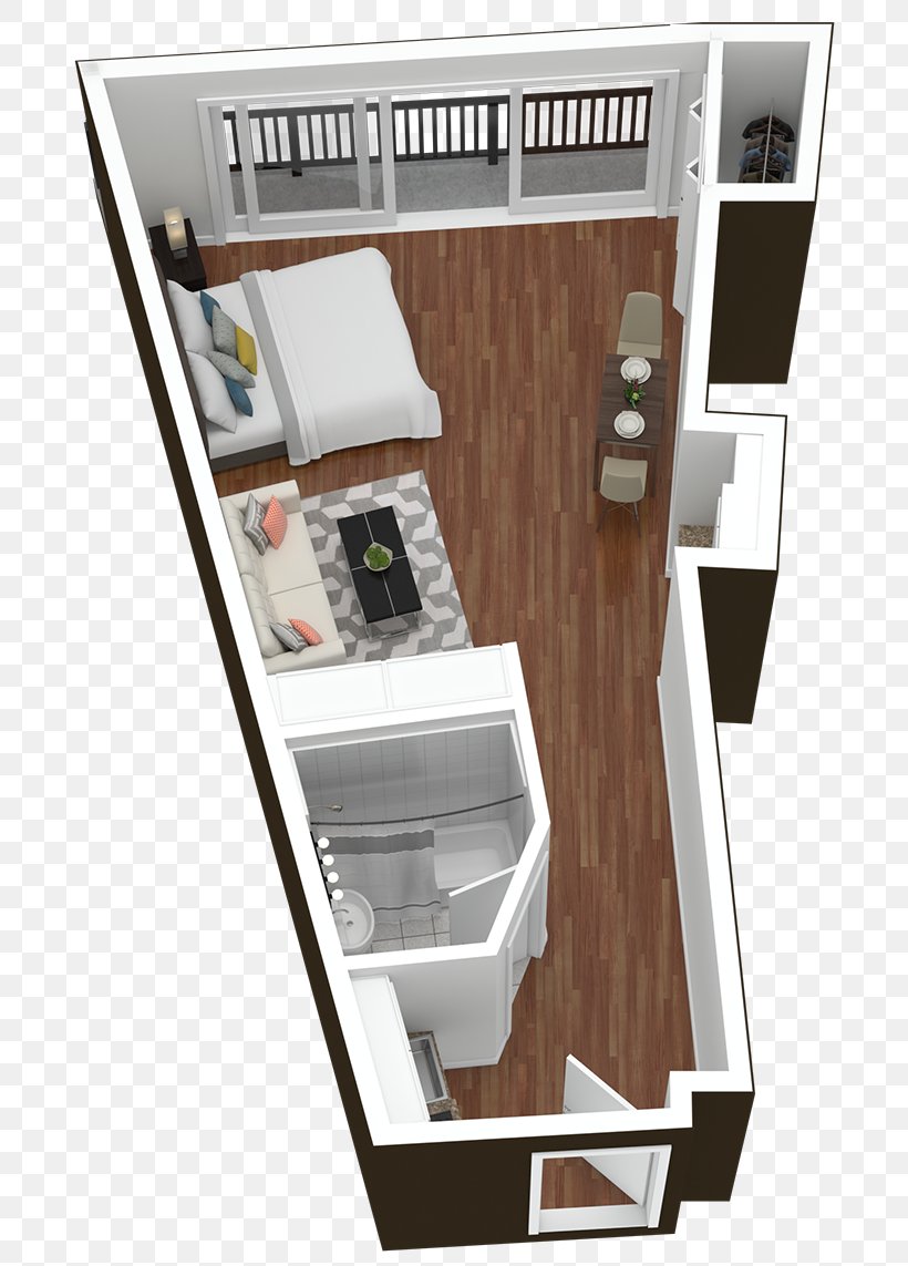 Highland View Studio Apartment Renting House, PNG, 699x1143px, Highland View, Apartment, Balcony, Bedroom, Floor Plan Download Free