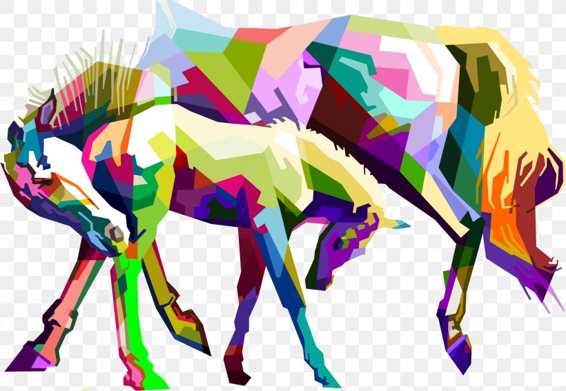 Horse Photography Clip Art, PNG, 2330x1612px, Horse, Art, Cubism, Fictional Character, Horse Like Mammal Download Free