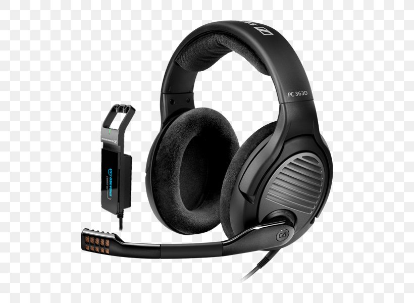 Microphone Sennheiser PC 363D Headphones Surround Sound, PNG, 600x600px, 71 Surround Sound, Microphone, Audio, Audio Equipment, Electronic Device Download Free