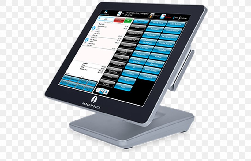 Point Of Sale Harbortouch Business Sales Cash Register, PNG, 1000x644px, Point Of Sale, Business, Cash Register, Computer Monitor Accessory, Delivery Download Free