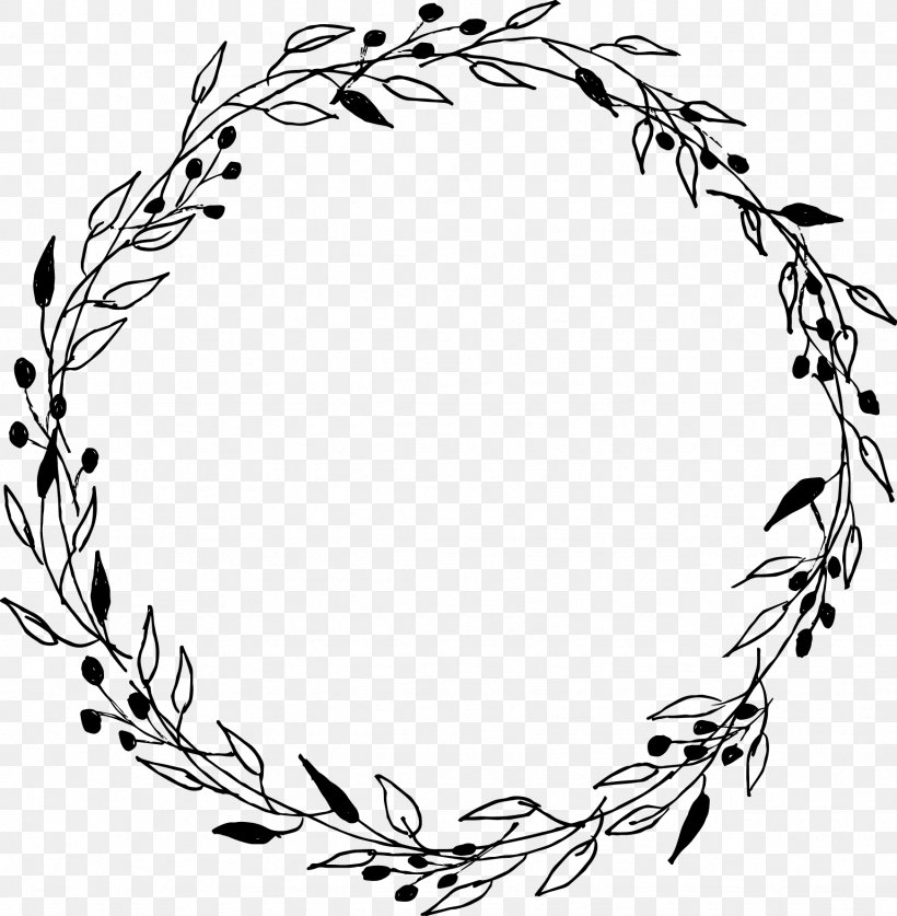Laurel Wreath Gift Marriage Wedding, PNG, 1743x1781px, Wreath, Artwork, Black And White, Body Jewelry, Branch Download Free