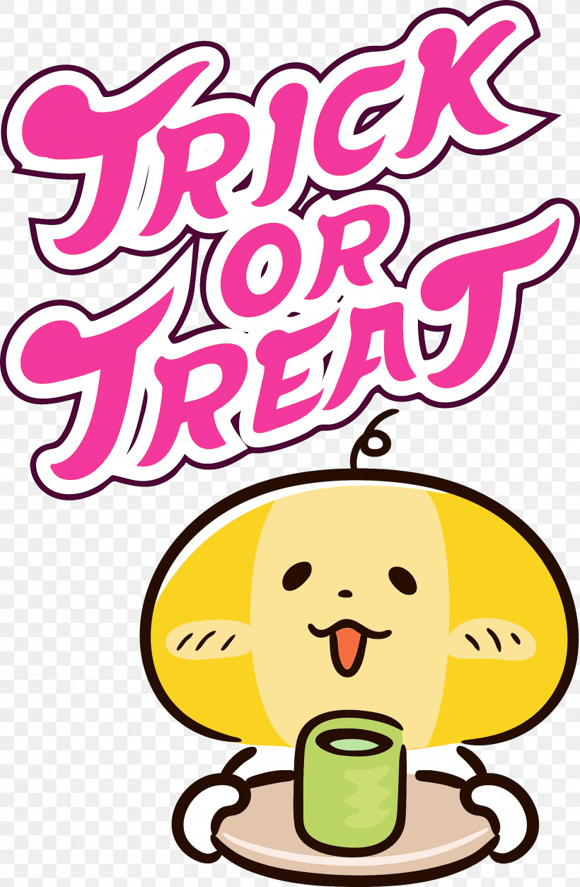 TRICK OR TREAT Happy Halloween, PNG, 1962x3000px, Trick Or Treat, Behavior, Cartoon, Flower, Geometry Download Free