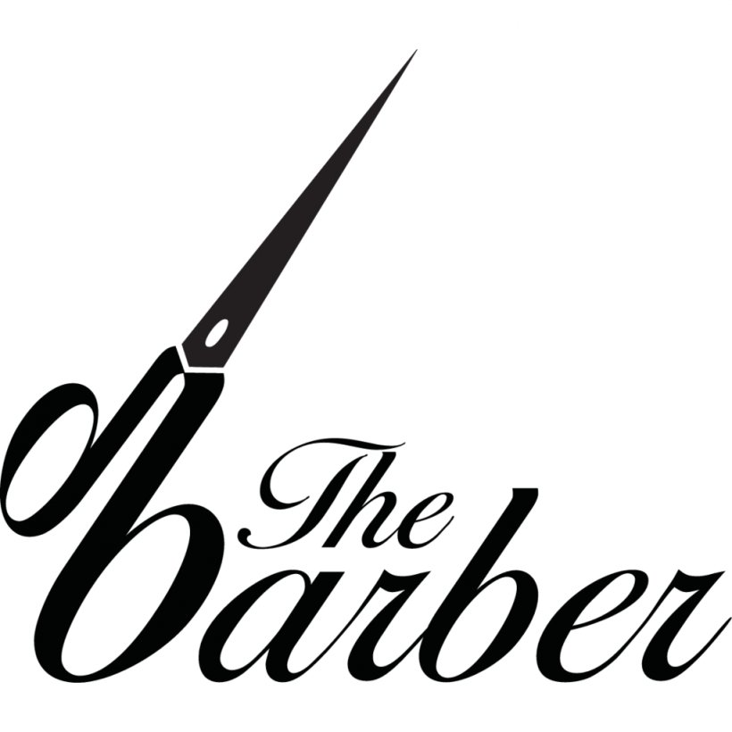 Barbershop Logo Scissors, PNG, 1024x1024px, Barber, Barbershop, Beauty Parlour, Black And White, Brand Download Free
