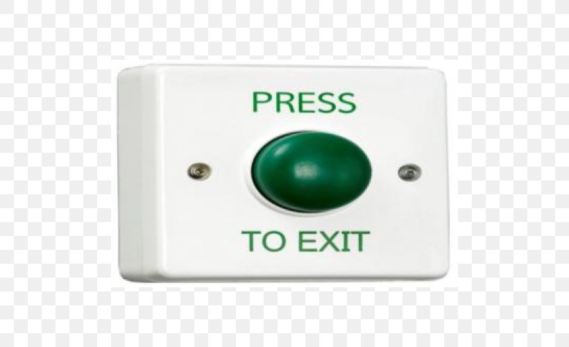 Green Plastic Push-button Nintendo Switch Technology, PNG, 500x500px, Green, Access Control, Dome, Emergency Exit, Fire Download Free