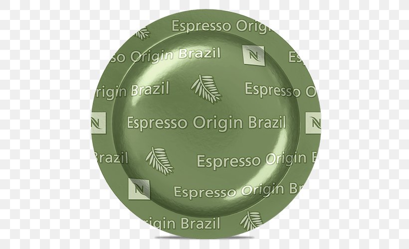 Nespresso Coffee Brazil Origin Espresso, PNG, 500x500px, Espresso, Brazil, Coffee, Dishware, Green Download Free