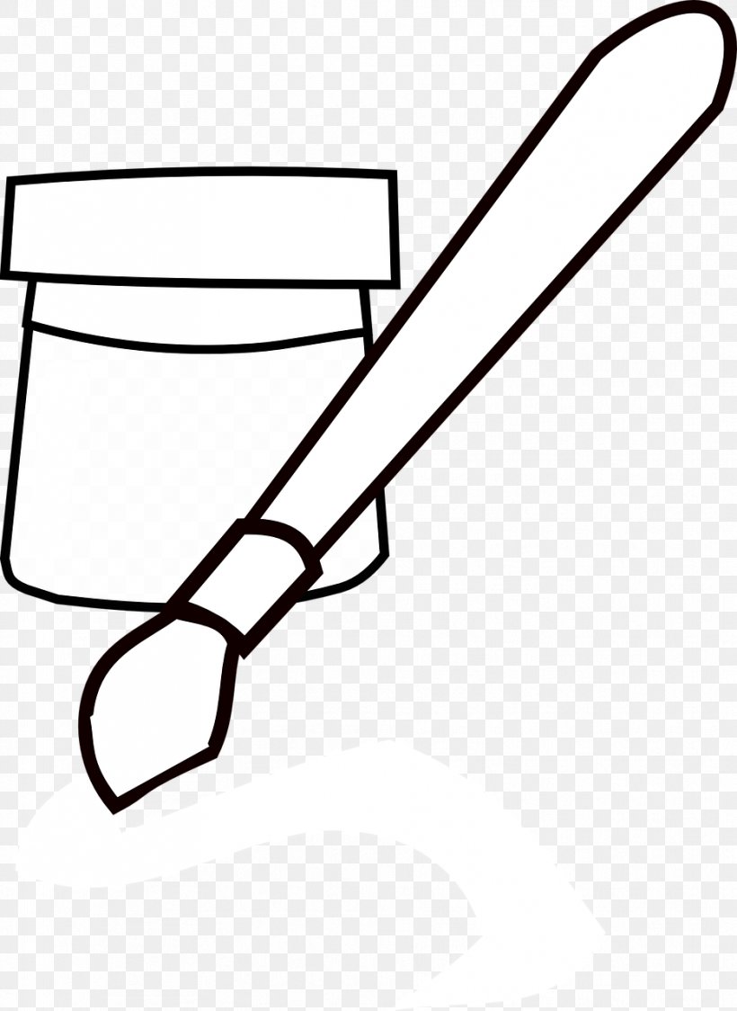 Paintbrush Clip Art, PNG, 933x1280px, Paintbrush, Area, Black And White, Brush, Line Art Download Free