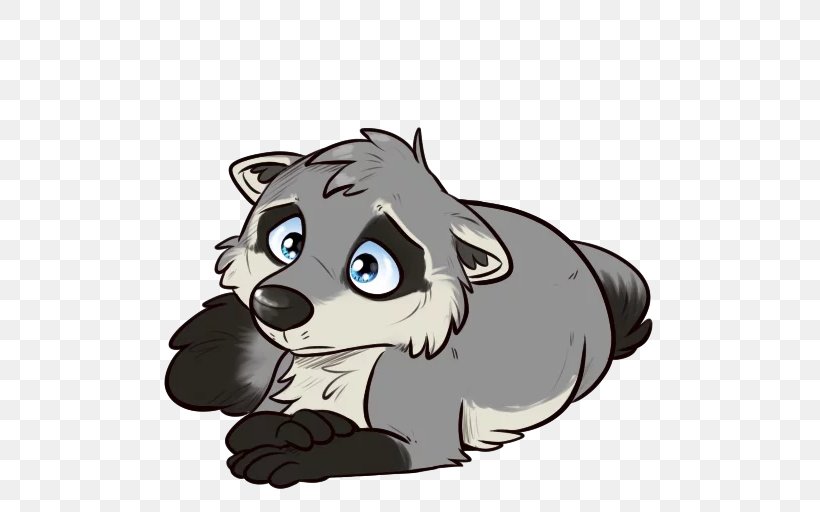 Whiskers Sticker Telegram Raccoons Dog, PNG, 512x512px, Whiskers, Bear, Big Cats, Carnivoran, Cartoon Download Free