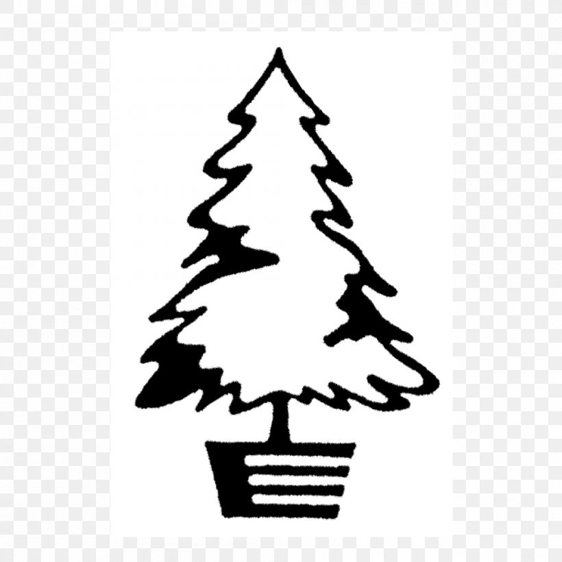 Christmas Tree Christmas Ornament Pine Clip Art, PNG, 1000x1000px, Christmas Tree, Black And White, Christmas, Christmas Decoration, Christmas Ornament Download Free