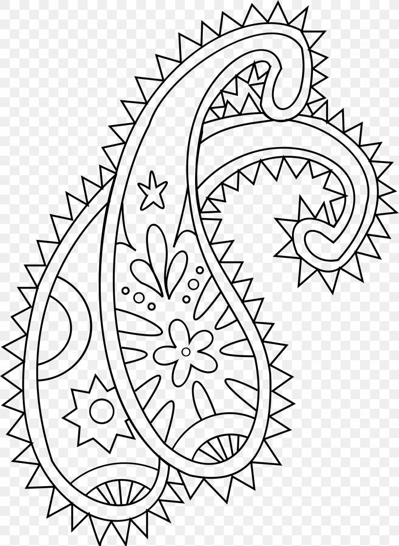 Coloring Book Paisley Drawing Mehndi Doodle, PNG, 1726x2362px, Coloring Book, Area, Art, Black And White, Child Download Free