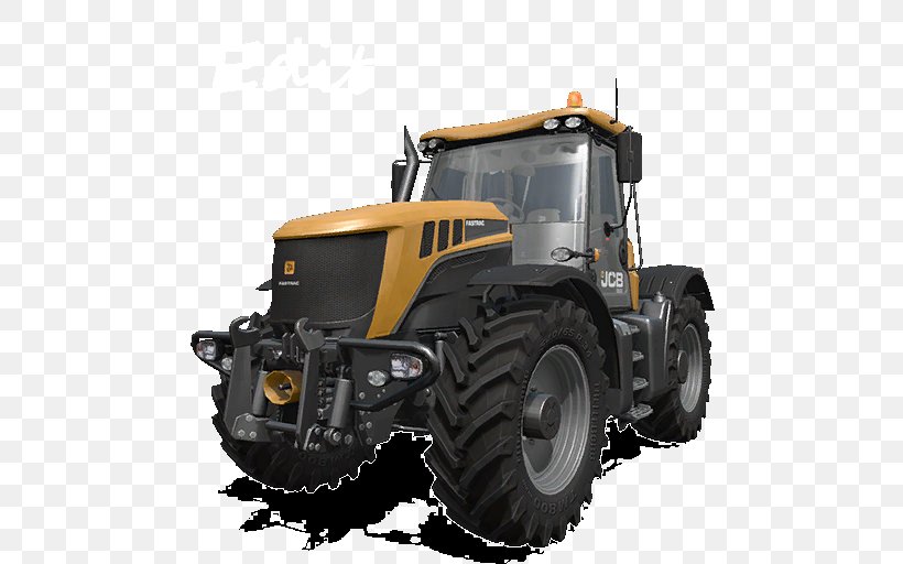Farming Simulator 17 Tractor JCB Fastrac Bulldozer, PNG, 512x512px, Farming Simulator 17, Agricultural Machinery, Automotive Tire, Automotive Wheel System, Backhoe Loader Download Free
