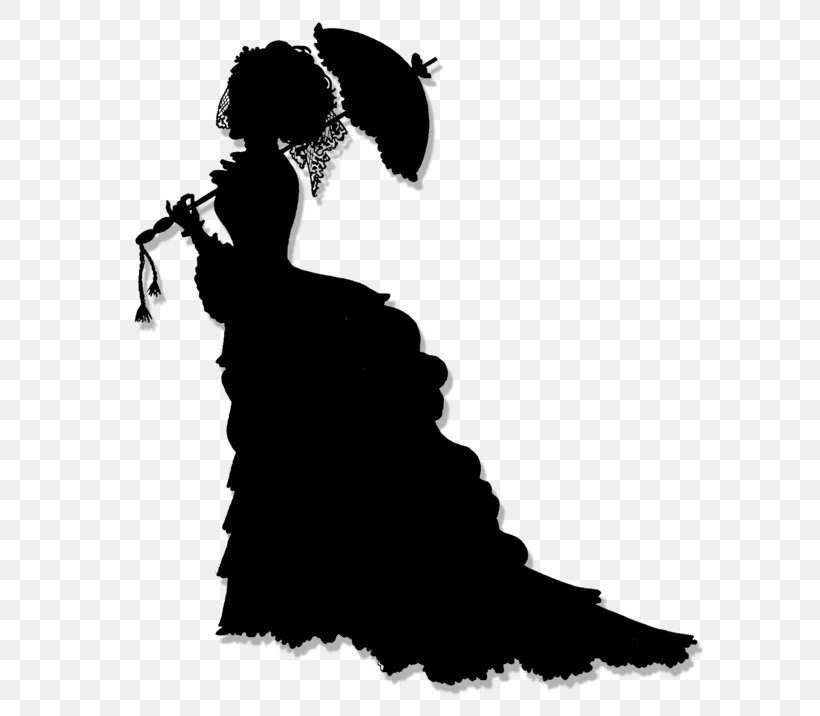 Silhouette Victorian Era Clip Art, PNG, 600x716px, Silhouette, Black And White, Crinoline, Drawing, Joint Download Free