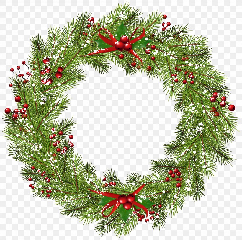Wreath Christmas Clip Art, PNG, 3000x2976px, Christmas, Christmas Card, Christmas Decoration, Christmas Ornament, Christmas Tree Download Free