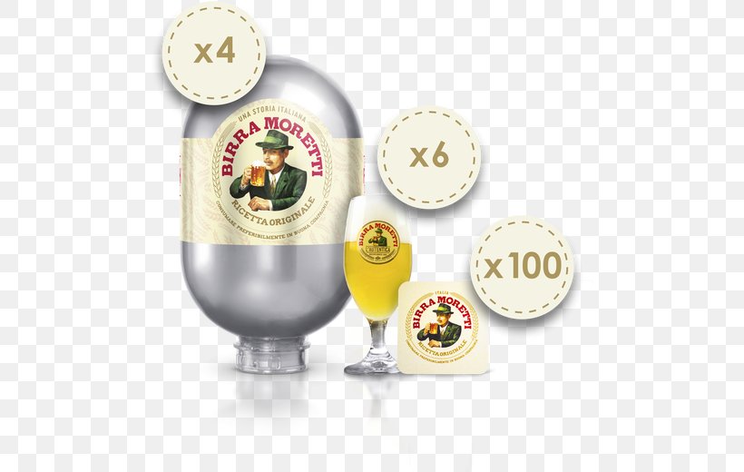 Beer Birra Moretti Italian Cuisine Heineken Keg, PNG, 520x520px, Beer, Birra Moretti, Draught Beer, Drink, Drinkware Download Free