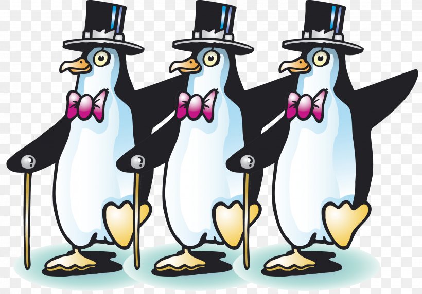 Penguin Razorbills Cartoon Beak, PNG, 2644x1847px, Penguin, Beak, Bird, Cartoon, Flightless Bird Download Free