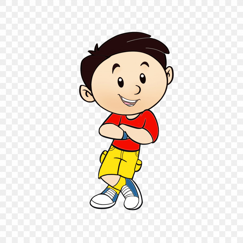 Cartoon Male Child Cheek Arm, PNG, 3000x3000px, Watercolor, Animation, Arm, Cartoon, Cheek Download Free