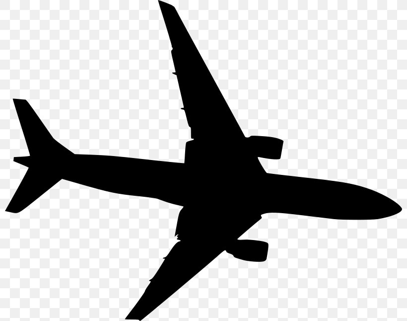 Airplane Silhouette Clip Art, PNG, 800x646px, Airplane, Aerospace Engineering, Air Travel, Aircraft, Airline Download Free