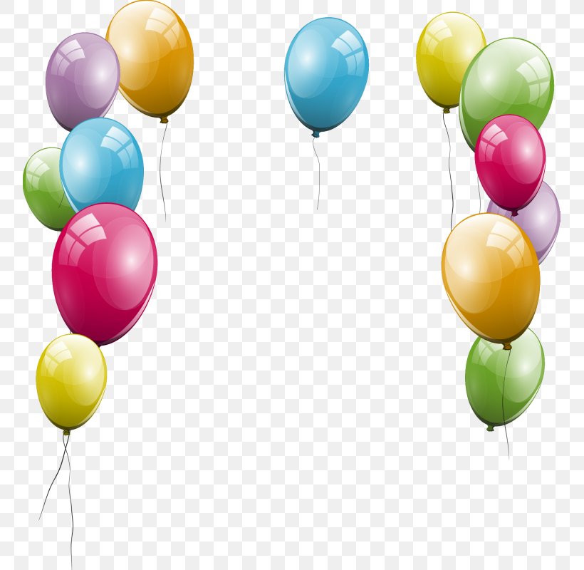Borders And Frames Balloon Birthday Party Clip Art, PNG, 755x800px, Borders And Frames, Balloon, Birthday, Cluster Ballooning, Party Download Free
