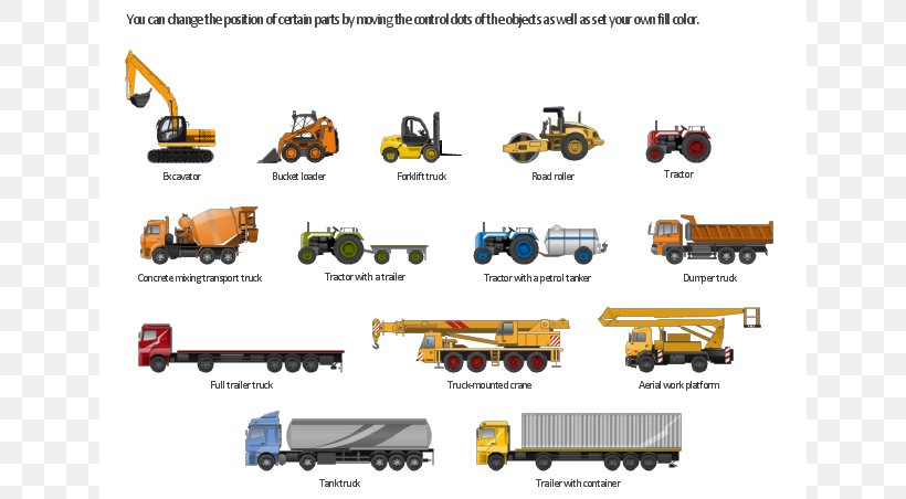 Car Vehicle Heavy Equipment Industry Clip Art, PNG, 640x452px, Car, Brand, Bucket, Conceptdraw Pro, Heavy Equipment Download Free